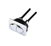 Toilet Flush Button Pusher Toilet Water Tank Ceramic Cover Flush Double Push Button,Outer Length 72mm Width 50mm ABS Plastic Square Toilet Dual Push Button