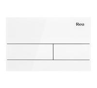 Toilet Flush Button Rea T K011A-Q White, Aluminium