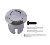 Toilet Flush Button Replacement Compatible with Ah0001800R Dual Flush Push Button Threaded Push Rods Short Body D2D Chrome