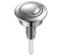 Toilet Flush Button Replacement Compatible with Optima 49 Type Flush Valve System Dual Flush Cistern Push Button ABS Durable Round Design Easy Install Bathroom Repair Spare Part Universal Fit 1PC