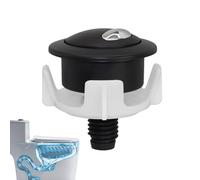 Toilet Flush Button Replacement - Flush Wired Drain Valve Outlet Push Button, 23g ABS | 4.8x5.4cm Bathroom Renovation Repair Part for Restroom Home Improvement