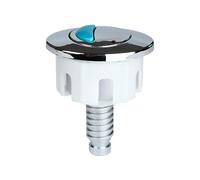 Toilet Flush Button Replacement, Push Button Compatible Toilet Cistern Flush Parts (Plating_Oval)