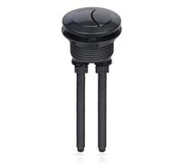 Toilet Flush Button Replacement, Universal 38mm Dual Flush Cistern Valve Round Toilet Push Button fits 38mm-43mm Lid Hole for Bathroom Toilet Water Tank Repair, Stylish Durable Accessory Matt Black