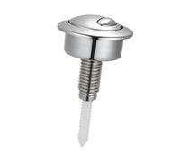Toilet Flush Button Tank Valve for Bathroom Restroom Home 87.2x48mm | Round design double button PP material adjustable length fits Siamp optima 49 easy install toilet