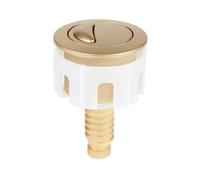 Toilet Flush Button Toilet Cistern Flusher Replacement Parts, Toilet Push Button Easy Installation Modern Bathroom Upgrade (Golden Plated)
