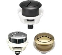 Toilet Flush Button,Universal Toilet Flush Button Accessories Dual Flush Toilet Cistern Push Button,Bathroom Toilet Repair (Black)