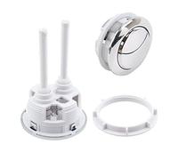 Toilet Flush Button1pcs Dual Push Top Button Seat 48mm, Mirror Round Valve Double Press Type Universal Flush Toilet Water Bathroom Tank Accessories