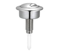 Toilet Flush Buttons Replacement,ABS Plastic Toilet Push Button,Bathroom Toilet Water Tank Repai Fit for Standard Cistern Holes 38-42mm (Silvery)