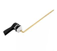 Toilet Flush Handle,Black Toilet Tank Accessories Flush Handle Drain Valve Replacement Front Mount for Toilet Tank