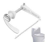 Toilet Flush Handle Replacement Flush Lever Set, Toilet Lever Replacement with Chains for Repair - Home Bathroom Accessory