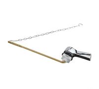 Toilet Flush Handle Replacement for Standard Toilets Zinc Alloy Construction with Chain for Reliable Performance