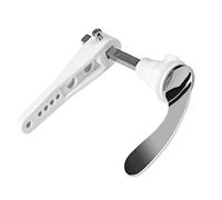 Toilet Flush Handle, SY7008 Alloy Toilet Handle, Adjustable Chrome Plated Handle Victorian Style Toilet Flush Handle Replacement for Toilet WC Cistern Tank (White)