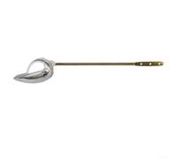 Toilet Flush Lever Handle Featuring Metal and Copper Rod Construction, Chrome Button for User Friendly Flushing, Compatible with Various Mount Types (Front Wrench)
