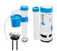 Toilet Flush System Replacement, Adjustable Toilet Cistern Flush Parts Toilets Dual Flushs Valve with Push Button for Drain Valve Repair