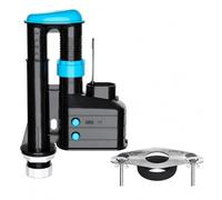 Toilet Flush System Replacement, Close Coupled Cistern Kit - Hulthor | Lever Flush Syphon With Close Coupled Cistern Kit, Doughnut Seal, Plate, Bolts & Washers For Toilet Repairs
