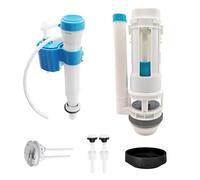 Toilet Flush System Replacement, Dual Flush Fill Toilet Cistern Kit, Push Button Toilets Flush for Close-Coupled WC, Adjustable Flush & Water-Saving, Suitable for All Kinds of Toilets