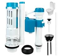 Toilet Flush System Replacement kit, Dual Flush Valve & Adjustable Height.