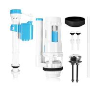 Toilet Flush System Replacement Kit Toilet Cistern Flush Parts Dual Flush Valve with Push Button Assembly Adjustable Height Cistern Replacement Valve