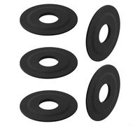 Toilet Flush Valve Rubber Seal Washer for Siamp 45 and Storm 33A Silicone, 2.85" Diameter, Black, Leak-Resistant Replacement Part for Toilet Bidet(5pcs)