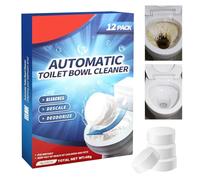 Toilet Foam Action Tabs,12PCS Toilet Cleaner,Toilet Descaler Heavy Duty,Toilet Bowl Cleaner Tablets,Bleach Cleaner,Fizzy Foam Toilet Cleaner