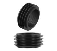 Toilet For Sewage Pipe Sealing For Ring, 90mm To 110mm Drain Adapter, Rubber Drain Pipe Gasket For WC Soil Pipe Connector, Black Bathroom Waste Pipe Fitting, 2(five floors)