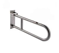 Toilet Frame Bathroom Toilet Grab Handles Handicap Grab Bars for Bathroom Toilet Flip up Grab Safety Bars Bathtub Mounted Safety Hand Support Rail Shower Handle Foldable,Brushed