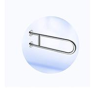 Toilet Frame Bathroom Toilet Grab Handles U-Shaped Grab Bars for Toilet and Bathrooms Brushed Nickel, Polished Chrome Support Handrail(Polished,70Cm)