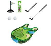 Toilet Golf Game Funny Toilet Golf Set Practice Mini Golf in Any Restroom/Bathroom, Great Toilet Time, Funny Gag Gifts for Golfer, Ideas Golf Gifts for Men (Green1)