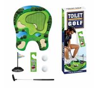Toilet Golf Game Set - Hilarious Prank Putting Game for The Bathroom, Fun White Elephant Gift For Men, Novelty Birthday Present For Dad, Husband, Boyfriend
