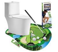 Toilet Golf Game Set, Mini Golf Game in Bathroom, Gifts for Men funny and Unusual, Toilet Games for Men, Funny Golf Gifts for Men, Gag Gifts