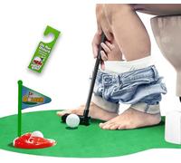 Toilet Golf - Toilet Time Golf Game - Perfect Bathroom Mini Golf Set for Golf Enthusiasts - Hilarious and Fun Novelty Gift for All Ages - Improve Your Putting Skills on the Loo!
