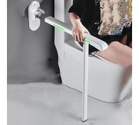 Toilet Grab Bar, Foldable Drop Down Hand Grips, Anti-Slip Shower Assist Aid, Wall Mounted Bathroom Safety Handrails for Elderly and Disabled