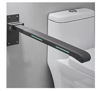 Toilet Grab Bar - Foldable Drop Down Rail, Non-Slip Support Aid for Elderly and Disabled Users, Includes Luminous Strip for Enhanced Visibility