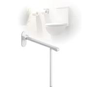 Toilet Grab Bar for Limited Mobility, Foldable Wall Mounted Safety Support with Non-Slip Grip and Integrated Night Light
