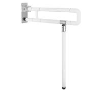 Toilet Grab Bar, Grab Rails for Bathroom, Foldable Drop Down Toilet Rails, Seat Support Aid Assist Rail, Non-Slip Toilet Bar for Disabled Elderly Handicap Pregnant, Load up to 100 KG