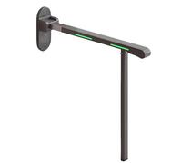 Toilet Grab Bar, Sturdy Support Safety Rails with Non-Slip Handrail & Night Glow Strips, Flip-Up Design for Elderly and Disabled
