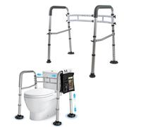 Toilet Grab Rail for The Elderly No Drilling Required Assistive Device Toilet Use Foldable and Easy to Carry Safety Handrails Suitable for All Toilets