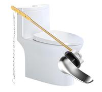 Toilet Handle Replacement Kit, Universal Front Mount Toilet Flush Handle Toilets Handles Lever Flush Replacement with Flapper Chain Tank Bowl Handles Trip Levers for Most American Standard Toilets