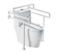 Toilet Handles Safety Frames,Free Standing Toilet Safety Frame,Toilet Assistance Handles Safety Frames,for Bedroom Bathroom Subway Shopping Mall(A)