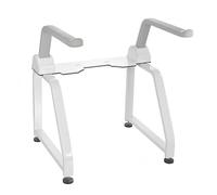 Toilet Handrail Rack Bathroom Foldable Toilet Bar Grip Medical Flip Up Safety Rails Leg Elderly Pregnant Women Disabled Hand Rail Drop Down Seat Effortless Cleaning