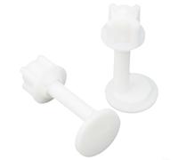 Toilet Hinge Bolt and Screw Replacement Kit for Toilet Seat Repair with Rubber and Plastic Components for Strong Fixing (A)