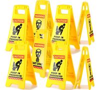 Toilet in Progress Novelty Toilet Humour Warning Sign Toilet Occupied Funny Caution Sign Hilarious Secret Santa Gift for Bathroom Sign for Restroom Office Decorations Hilarious Christmas (2 PCS)