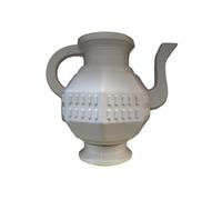 Toilet Jug Lota, Plastic, with Spout and Handle, Available in White and Blue (Cream)