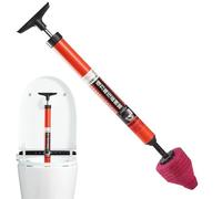 Toilet Knock High Pressure Ergonomic Handle Drain Cleaner Tool Flexible Clog Remover Powerful Air Contrast Replacements Climate Pipe Plunger Easy Grip Pressure Pump for Bathroom Drain