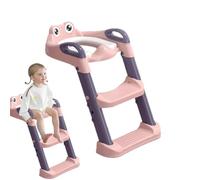Toilet Ladder for Young Child Step Up Potty Seat, Over The Toilet, Handles