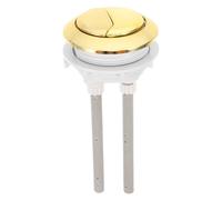 Toilet Lid Button Accessories, Dual - control Round Design with Dual Buttons, Universal for Old - style Flush Toilet Tanks, Gold - Plated, Size 48×57mm (Type B), Random Color, Toilet Lid Button Access