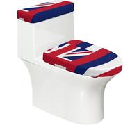 Toilet Lid Cover Set Elasticity Soft Smooth Fashion Decorate Durable with Exquisite Hawaii Flag Print