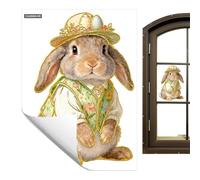 Toilet Lid Decals - Easter Bunny Wall Sticker | Decorative Sticker for Bathroom Seat and Window for Bathrooms Windows Doors Parties Gatherings