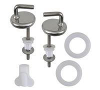Toilet Lid Hinge Set | Standard Toilet Cover Hinges | Stainless Steel Replacement Parts for Schools, Home, Public Places, Hotels