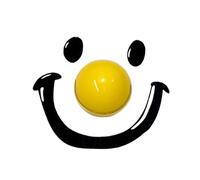 Toilet Lid Lifter, Toilet sticker Clown face sticker Toilet decoration wall sticker Lifter, Avoid Touching Toilet Lid Handle (Yellow)